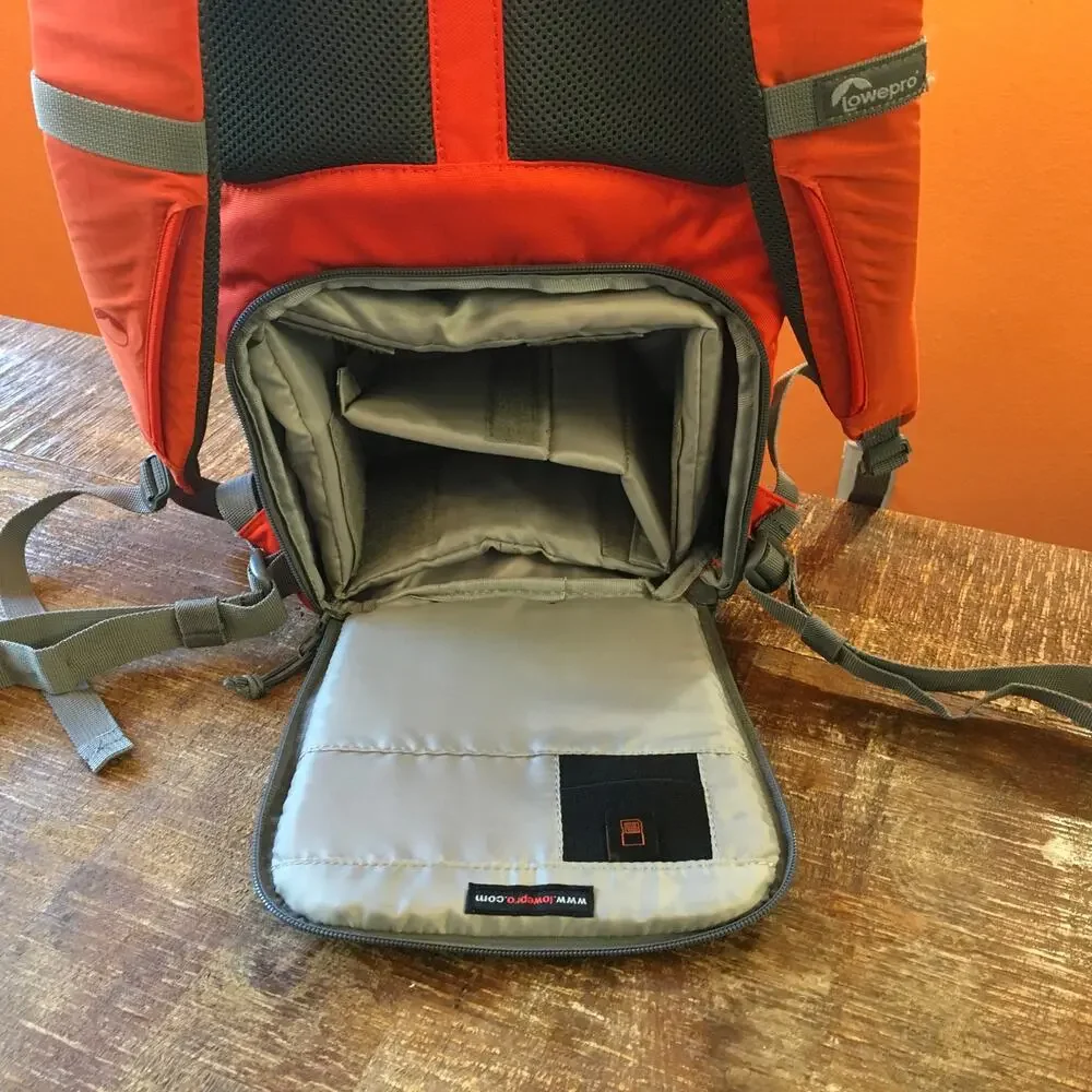 Lowepro Photo Hatchback 16L AW Backpack Orange Hiking Camera Gear Bag Outdoor